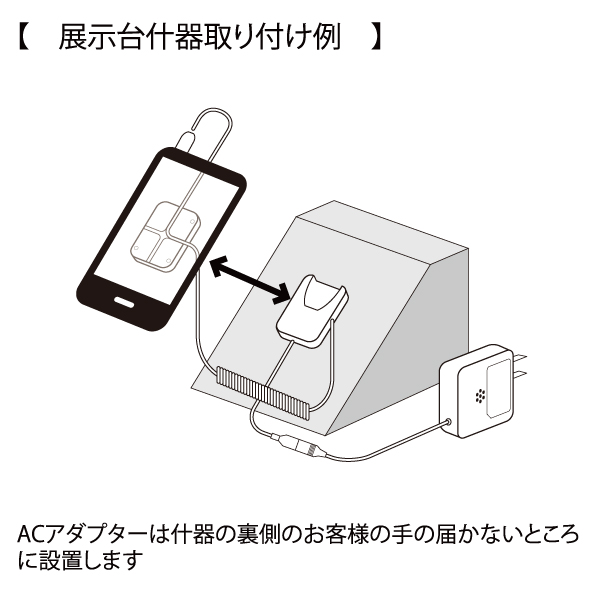 盗難防止展示台  パネルタイプ